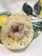 White bean and lavender dip